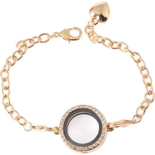 European and American Round Bracelet Can Open DIY Photo Box Jewelry Photo Box Photo Frame Bracelet 4 Colors Available Wholesale