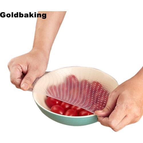 Square Shaped Silicone Bowl Cover Kitchen utensils Cover Food Stretch Lid