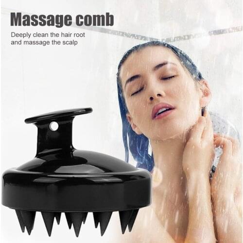 Hair Scalp Head Massage Brush Silicone Handheld Shampoo Brush Hairdressing Tool Bath Brush Body Massage Scalp Comb