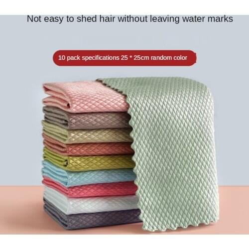 5-piece Set of Kitchen Oil-proof Wipes, Cleaning Cloths, Household Dishwashing Cleaning Towels, Car Glass Wipes
