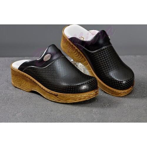 2021 New Orthopedic Heel Spur Reinforced Wooden Look Slippers Doctor Nurse Hospital Medical Cook Warm Soft Women Cashmere Shoes