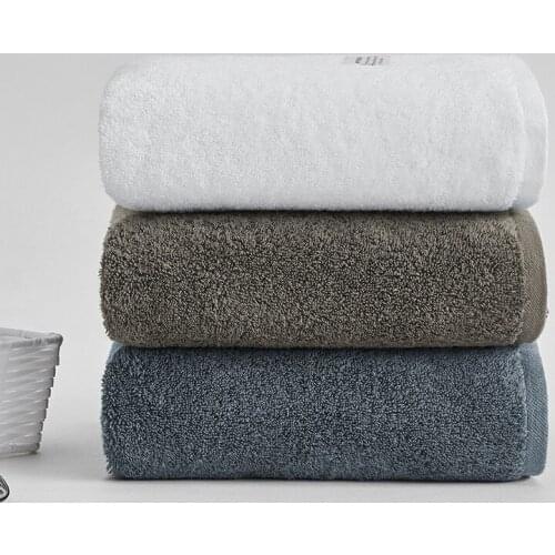 Solid Color Bath Towels Adults Premium Hotel Quality Shower Towels for Bathroom 100%Cotton Soft Absorbent Microfiber Beach towel