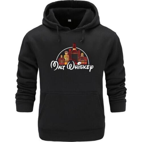 Fashion high quality Malt Whiskey The Happiest Drink On Earth Hoodies Pullover Men Harajuku Casual Streetwear Fashion Tracksuit
