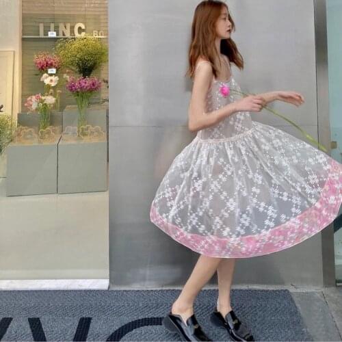 Luxury 2021SS Summer Women Embroidery Strapless Sleeveless Dress For Ladies Ddxgz2 5.07