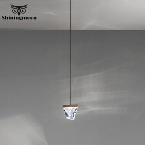 Modern Crystal LED Pendant Lights Fashion Iron Bedroom LED Pendant Lamp Living Room Kitchen Hanging Lamp Home Deco Light Fixture
