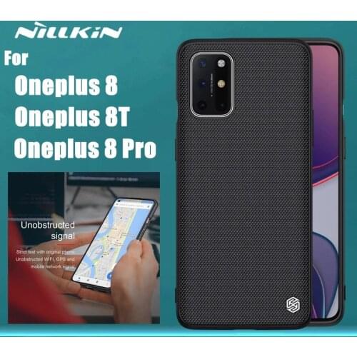 Nillkin for Oneplus One Plus 8T 8 Pro 1+8 Pro case back cover Textured protective Nilkin nylon fiber TPU PC Cover For OnePlus 8