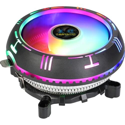 CPU Air Cooler with 90mm RGB Fan for AMD X79 X99 LGA 2011 Hydraulic Bearing Aluminum Fins Low Profile RGB CPU Air Cooler