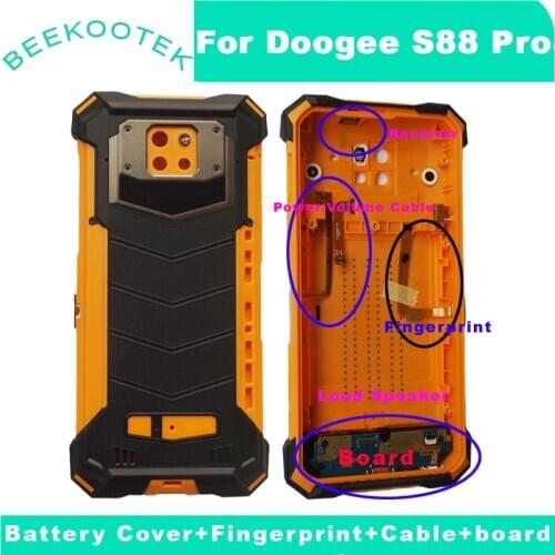New For Doogee S88 Pro Battery Cover 6.3" Hard Bateria Back Cover Replacement For Doogee S88 Pro Mobile Phone Accessories