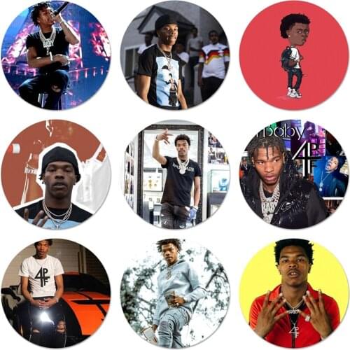 Lil Baby Rapper Icons Pins Badge Decoration Brooches Metal Badges For Clothes Backpack Decoration 58mm