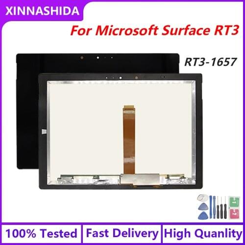 100% tested Tablet LCD Replacement For Microsoft Surface 3 RT 1645 LCD Display Touch Screen Assembly For Surface RT3 1657 LCD