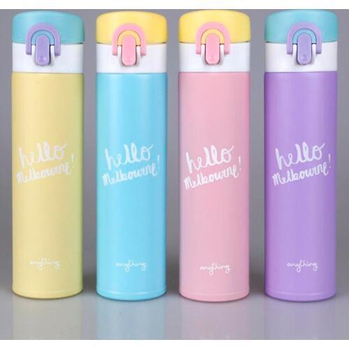 400ml Stainless Steel Double Wall Insulated Thermos Cup Vacuum Flask Coffee Mug Travel Drink Bottle Thermocup Lady Cup