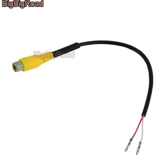 BigBigRoad For Citroen C5 2007 2008 2009 2010 - 2016 Car Adapter Connector Wire Cable Rear View Camera Original Video Input RCA