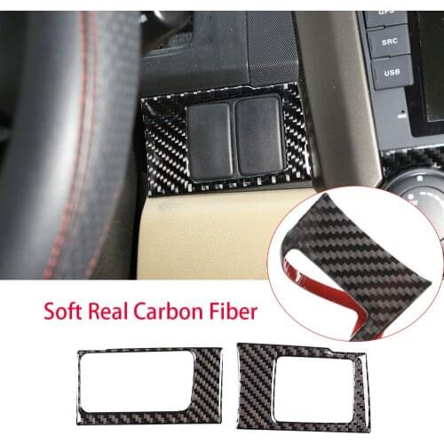 Real Carbon Fiber Central Control Card Box Trim Fit For Honda CRV CR-V 2007-2011