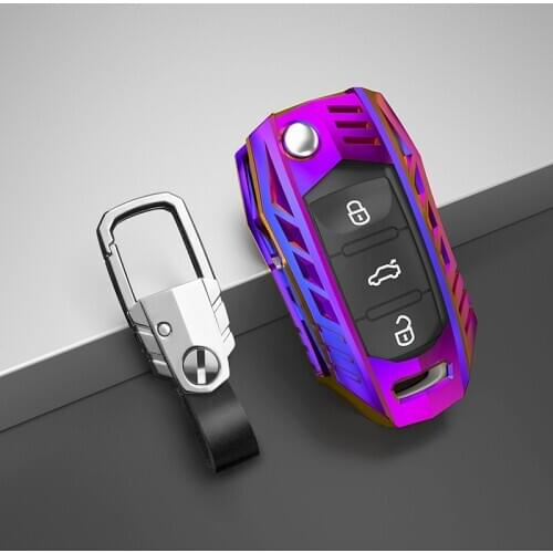 New Metal Protection Car Key Case Shell Cover For VW Volkwagen Polo Bora Tiguan Passat Golf 6 Lavida Scirocco Auto Accessories