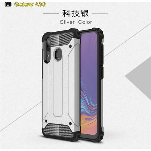 Phone Funda For Samsung Galaxy A30 Case Cover Anti-knock Soft Silicone + Hard Plastic Case For Samsung A30 Coque A30 SM-A305F