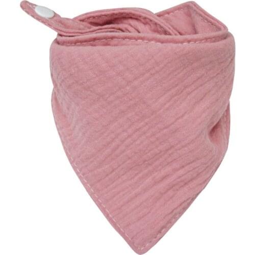 Baby Infant Cotton Bib Newborn Solid Color Triangle Scarf Feeding Saliva Towel Bandana Burp Cloth Boy Girl Shower Gifts