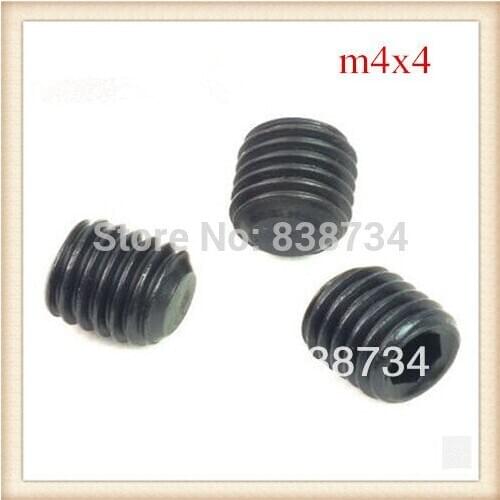 Din913 m4*4mm 12.9grade black oxide headless scew m4