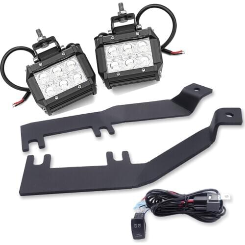 For DODGE RAM 1500 2009-2018 DODGE RAM 2500 3500 2010-2018 Super Duty LED Light Pod Pillar Side View Mount Kit