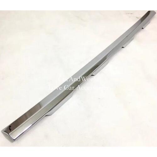 For Toyota Land Cruiser Prado FJ150 FJ 150 2018 Front Up Center Grille Grill Cover Trim ABS Chrome Stickers Car-Styling Accessor