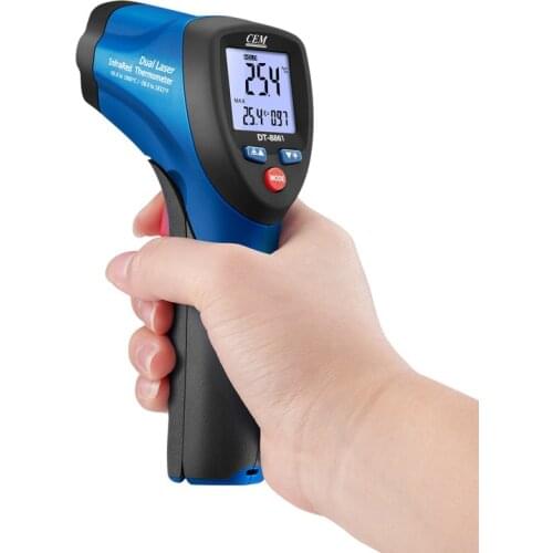 Infrared Thermometer Handheld Professional High Precision Dual Laser Temperature Measuring Tester