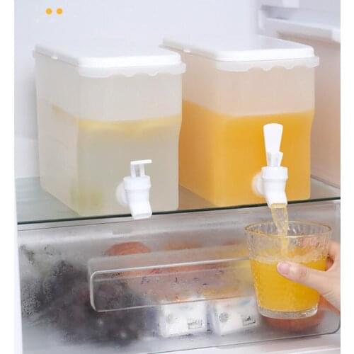 3.5L Cold Kettle With Faucet Teapot Lemon Juice Kitchen Beverage Container (cold and hot)