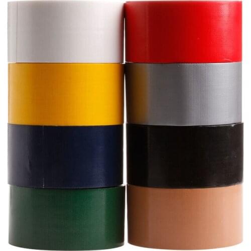 Cloth Base Tape Waterproof Sticky Adhesive Cloth Duct Tape Single-Sided Strong Carpet Tape Applied To Warning 2/5cmx10m