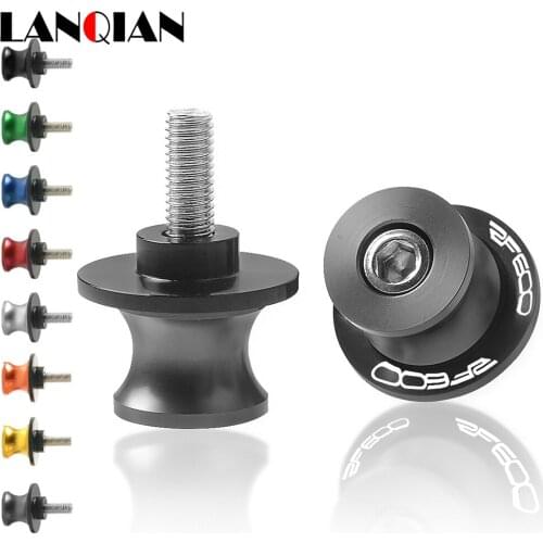 Motorcycle Swingarm CNC Aluminum Spools Swing Slider Stand Arm Drop Screw Slider 8MM For Suzuki RF600 RF 600 R 1994 1995 1996