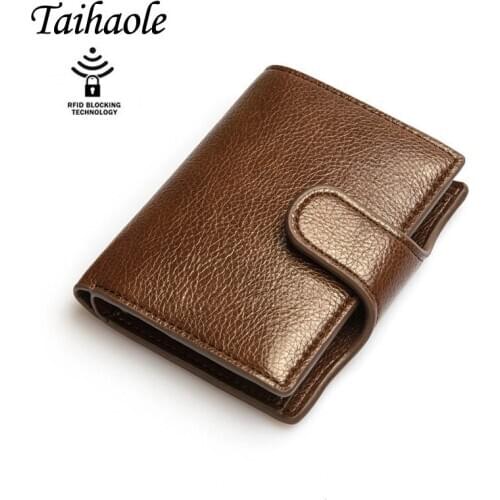 2020 New Slim Wallet PU Leather Pouch for Card Wallet RFID Blocking Men and Women Card Holder for Travel 5 Colors