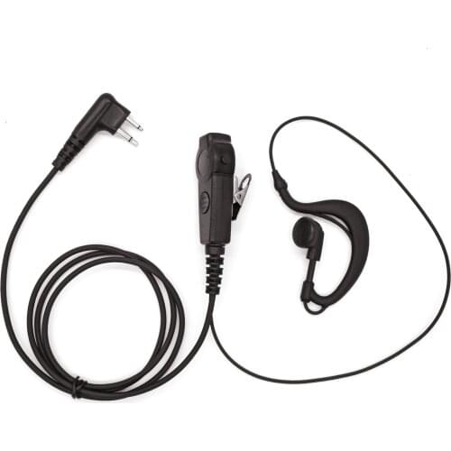 Single-Wire Walkie Talkie Earpiece Compatible for Motorola CLS1410 CP200 GP2000 XU1100 PRO1150 MU12 Radio with PTT Mic Headset