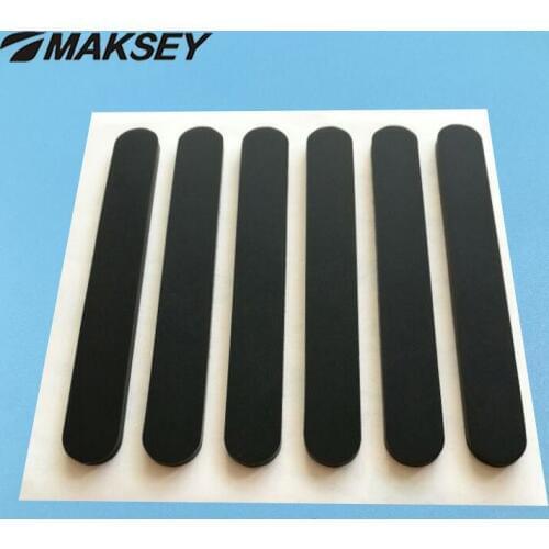 MAKSEY Rubber Feet Bumper Silicone Mat Shockproof Slip Protection Plate Feet 3M Sticky Width 9MM Hardware Gasket Rubber Sheet