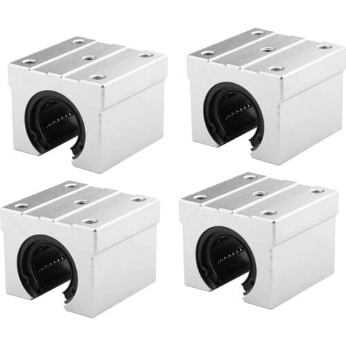 SBR20UU Aluminum Block 20Mm Linear Motion Ball Bearing Slide Block Match for SBR20 20Mm Linear Guide Rail