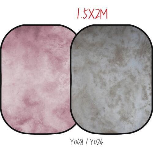 Newest Wrinkle-Resistant 5x7ft dual sided Flannel Collapsible Twist Photo Video Backdrop panel,portable folding Background board