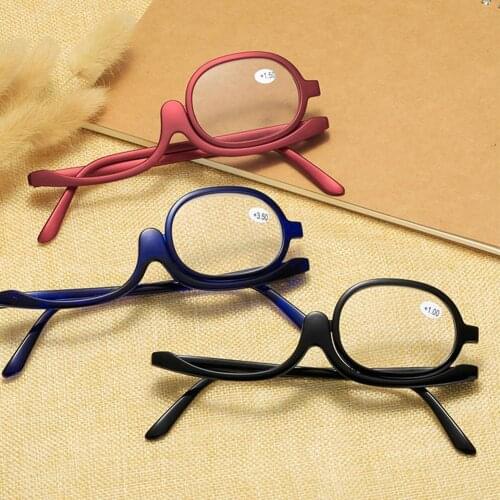 Unisex Magnifying Glasses Makeup Reading Glass Folding Eye Make Up Reading Glass PC Frame 1.0~ 4.0 Resin Lens