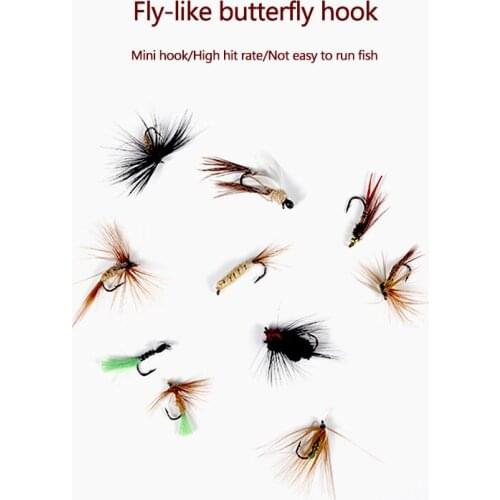 RQNQ 10pcs 2021 New Metal Jig Head Barbed Hook Swim Jig Fishing Lure Feather Jighead Trout Bass Fishing Jigs Fishing Tackle