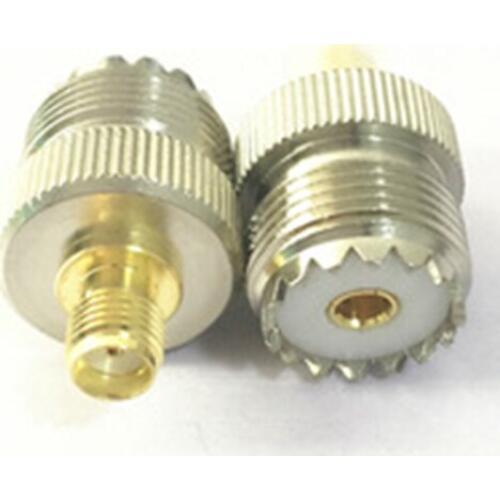 10pcs/lot UHF Female SO239 Jack to SMA Female Jack RF Coaxial Adapter Connector