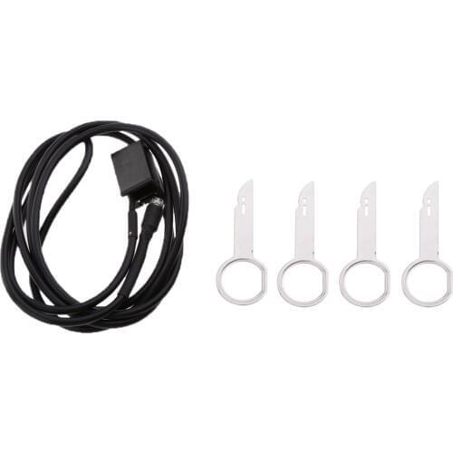 150cm Audio AUX In Cable Interface Adapter with Radio Removal Keys for Ford