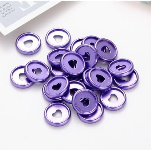 16pcs 35mm Planner Mushroom Hole Binding Discs Binder Heart Buckle Plastic Notebook Binder Rings Mushroom Rings Binding Supplies