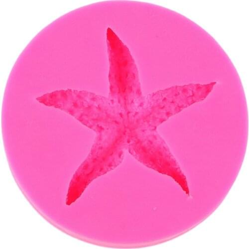3D Starfish Chocolate Cake Decorating Tools DIY Baking Fondant Silicone Mold Candle Moulds Handmade Soap Mold E583