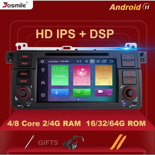 IPS DSP 8 Core 4GB RAM 1 Din Android 10 Car Radio For BMW E46 M3 Rover 75 Coupe 318/320/325/330/335 Navigation Multimedia Stereo