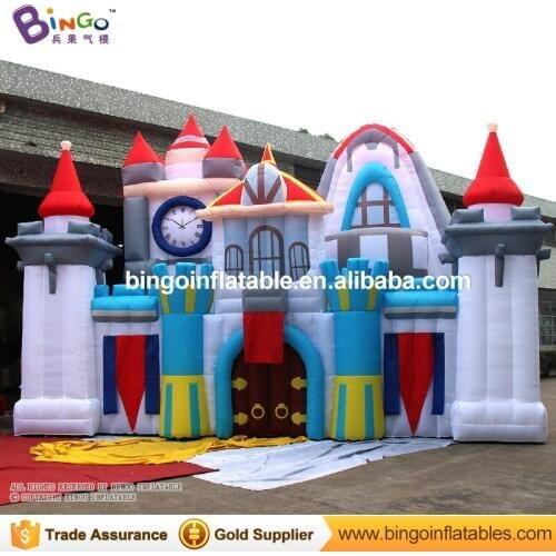 Free shipping 8X2.6X5.5 meters inflatable fancy castle for Chidrens Day decoration customized mini castle for party toy