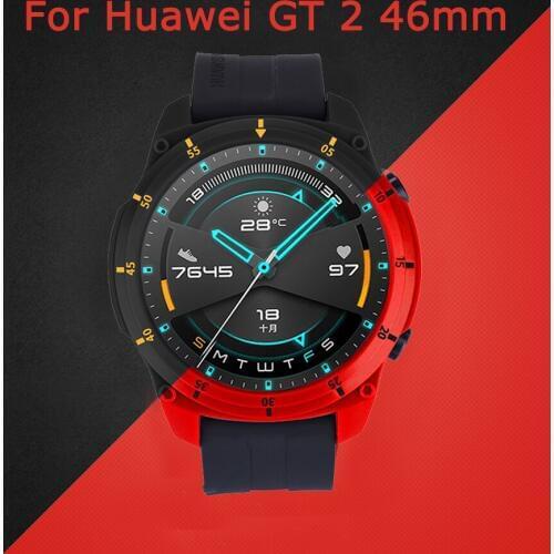 Watch Case for Huawei Watch GT 2 46mm Soft TPU Protective Watch Cover Protector Frame for Huawei GT 2 46mm Bumper Case Accessory