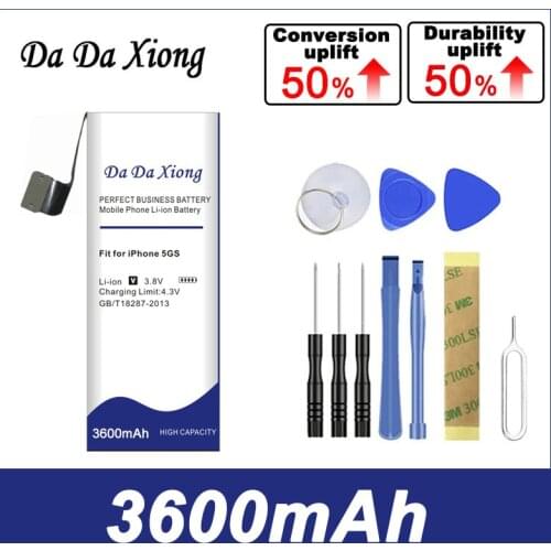 Da Da Xiong 3400mAh For iPhone 5S battery for iphone 5C battery +Free Tools