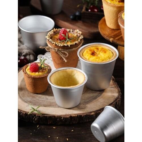 5pcs/lot optional size pastry pudding mold Decorating tool baking cups metal aluminum baking form mould