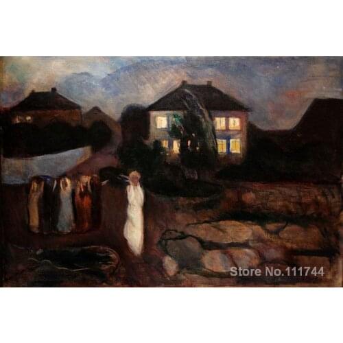 Copy paintings of famous artist The Storm Edvard Munch artwork High Quality Handmade