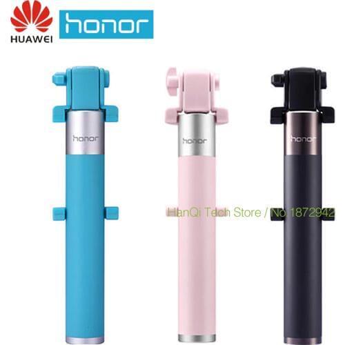 Original Huawei Honor Selfie Stick Monopod Wired Selfi Self Stick Extendable Handheld Shutter for iPhone Android Huawei