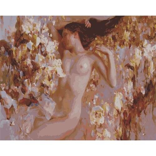 Extravaganza Hello 40x50cm Diy Painting By Numbers Picture Colouring Zero Basis Handpainted Oil Painting Unique Gift Home Decor