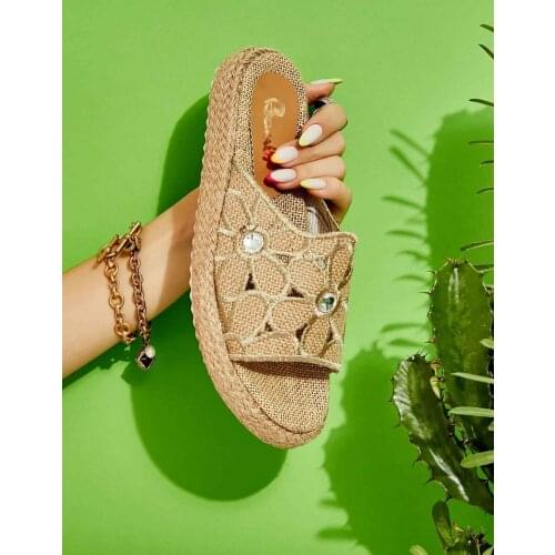 Handwork Natural Women 'S Slippers