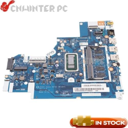 NOKOTION 5B20N86086 DG421 DG521 DG721 NM-B241 For Lenovo Ideapad 320-14ISK Laptop Motherboard 14 inch SR2JG i3-6006U CPU 4G RAM