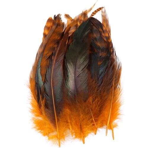 Beautiful Rooster Chicken Feather For Crafts 4-6 Inche/10-15Cm Plume Decoration Dream Catchers Fly Tying Feathers Wholesale 100