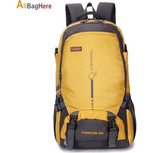 45L Outdoor Backpack Men Women Camping Lightweight Waterproof Mountaineering Hiking Backpacks Sport Travel Bag Climbing Rucksack